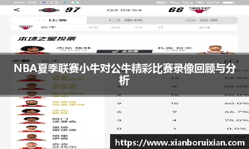 NBA夏季联赛小牛对公牛精彩比赛录像回顾与分析